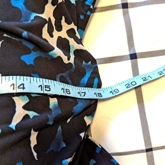 Blouse-Alfani-Large-Black/Blue/White - Picture 6 of 6